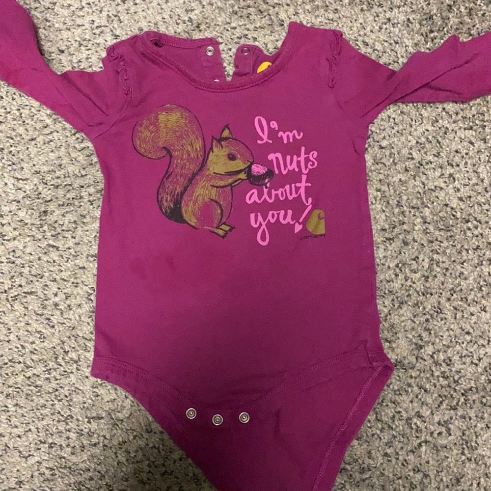 Long sleeve 18 month girls Carhartt Onsie